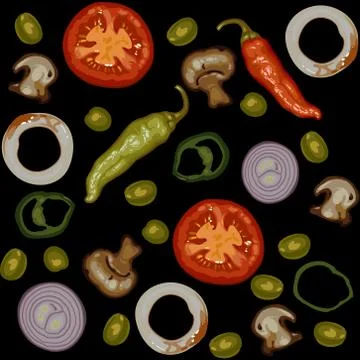 Ingredients for cooking Stock Illustration