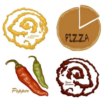 Ingredients for cooking Stock Illustration