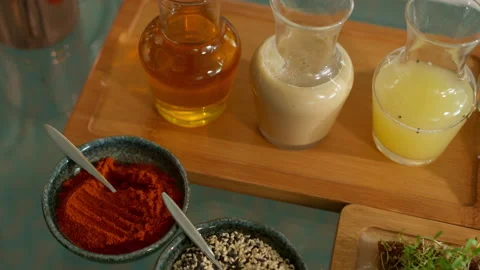 Ingredients for cooking in the kitchen Stock Footage 136998769