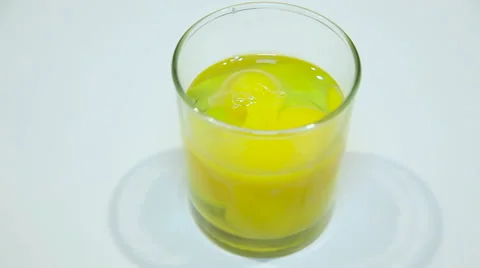Ingredients for dessert. Eggs in a glass 動画素材 59356703
