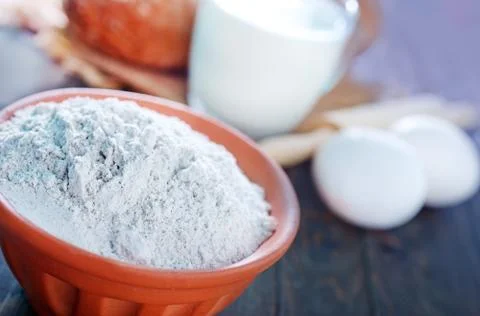 Ingredients for dough Stock Photos