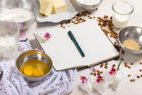 Ingredients for Easter Dough Stock Photos