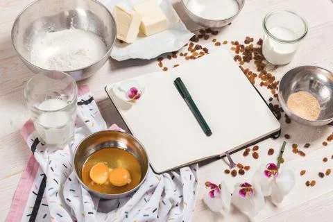 Ingredients for Easter Dough Stock Photos