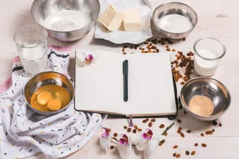 Ingredients for Easter Dough Stock Photos