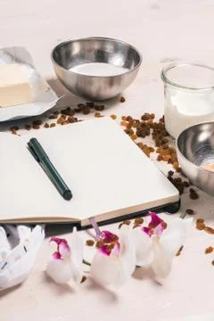 Ingredients for Easter Dough Stock Photos