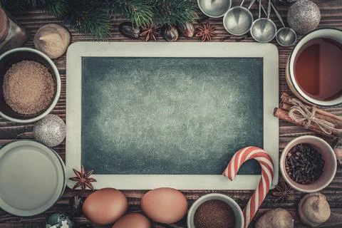 Ingredients for eggnog Stock Photos