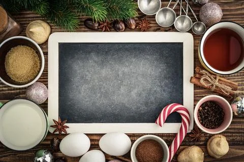 Ingredients for eggnog Stock Photos