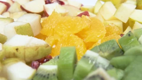 Ingredients for fruit salad. Close-up view Stock Footage 153964050