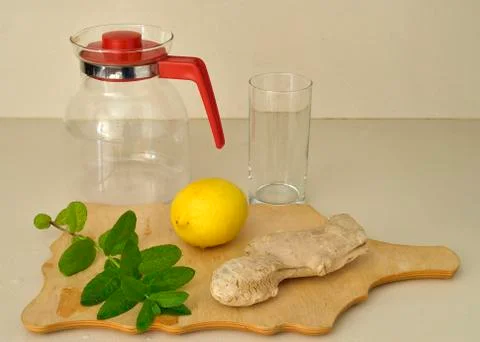 Ingredients for making a drink Stock Photos