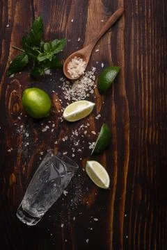 Ingredients for mojito Stock Photos