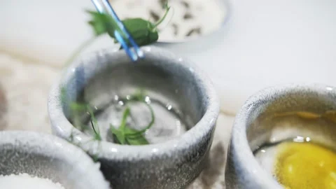 Ingredients for pasta on the table Stock Footage 169354397