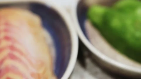 Ingredients for pasta on the table Stock Footage 169354961