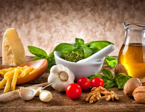 Ingredients for Pesto 写真素材