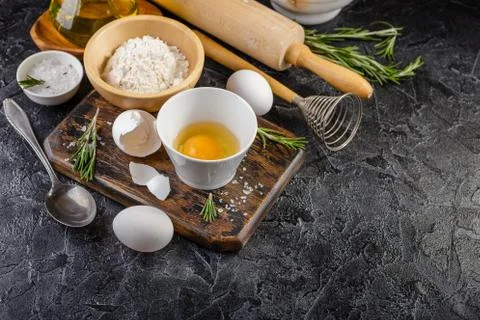 Ingredients for pie, bread or pasta 写真素材