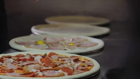 Ingredients for pizza Stock Footage 100364477