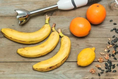 Ingredients for smoothies Stock Photos