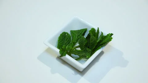 Ingredients for a sweet dessert. Mint Video stock 59356570