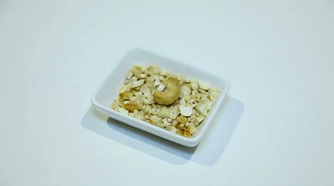 Ingredients for a sweet dessert. Nut Видео 59356572