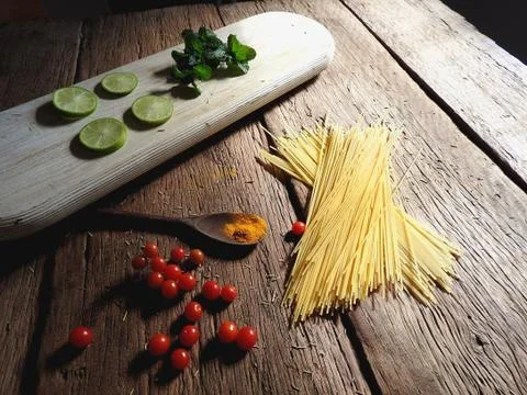 Ingredients on the table Stock Photos
