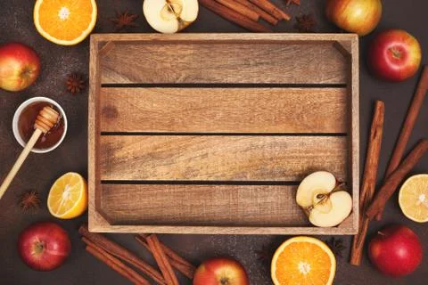 Ingredients for winter drinks Stock Photos
