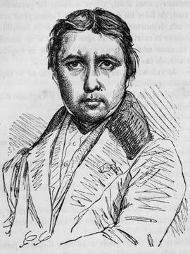 Ingres, tableau de paris par edmond texier,editeur paulin et le chavalier 185 Stock Illustration