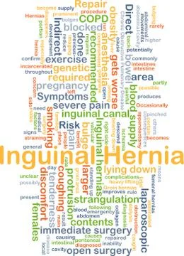 Inguinal hernia background concept Stock Illustration