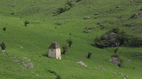 Ingushetia, ancient city Eghikal Stock Footage 81208035