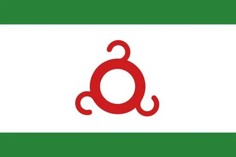 Ingushetia flag pattern background. Realistic national flag design. Abstrac.. Stock Illustration