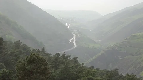 Ingushetia Mountains 스톡 동영상 81057072