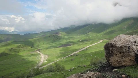 Ingushetia Mountains Stock Footage 81057122