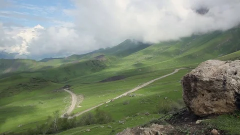 Ingushetia Mountains 스톡 동영상 81057128