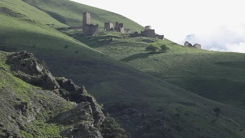 Ingushetia Mountains Stock Footage 81062609