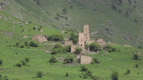 Ingushetia Mountains Stock Footage 81173225