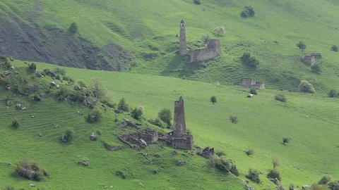 Ingushetia Mountains Stock Footage 81199178