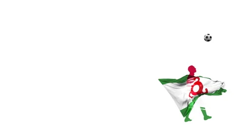 Ingushetia soccer player kicks  through himself Stock Footage 108724489
