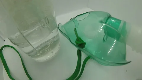 Inhalation medication Stock Footage 128226765