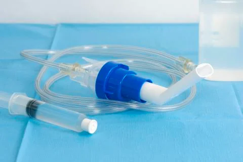 Inhalation therapy Stock Photos