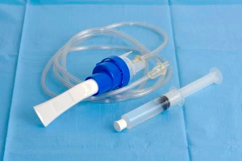 Inhalation therapy Stock Photos