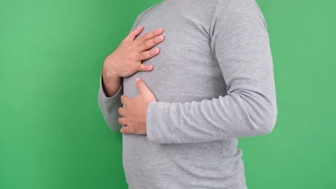 Inhaled breathing practice Stock Footage 277933154