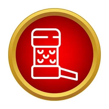 Inhaler device icon for respiratory asthma treatment Stock Illustration