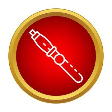 Inhaler device icon showing asthma relief concept Stock Illustration