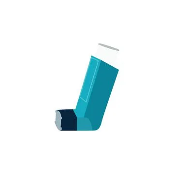 Inhaler icon set. Realistic set of inhaler vector icons Stock Illustration