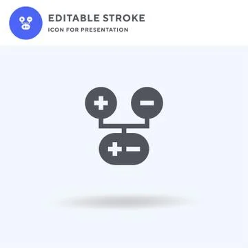 Inheritance icon vector, filled flat sign, solid pictogram isolated on white Illustrazione stock