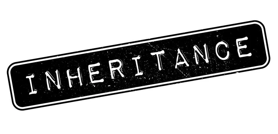 Inheritance rubber stamp Stock Illustration