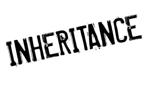 Inheritance rubber stamp Stock Illustration