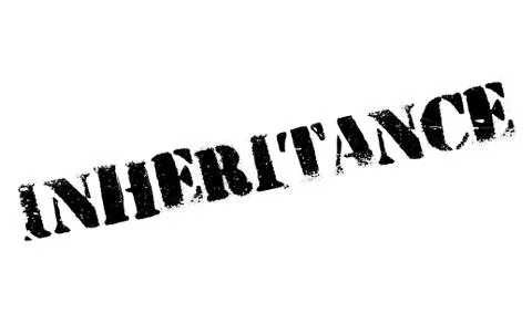Inheritance rubber stamp Stock Illustration
