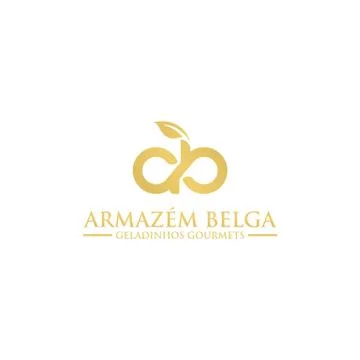 Initial AB logo design template unique simple Stock Illustration