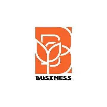 Initial abstract digital alphabet 'B' letter logo. Minimalist typography Stock Illustration