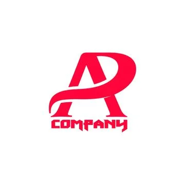 Initial abstract digital alphabet 'A' letter logo. Minimalist typography Stock Illustration