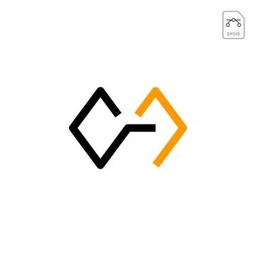 Initial AC, CA, A, C Logo template Stock Illustration